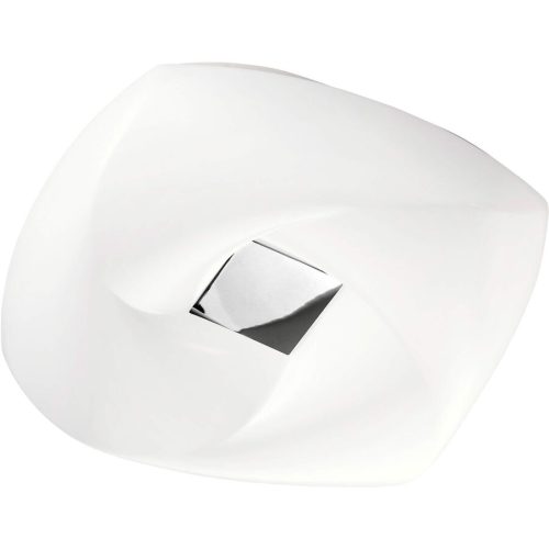 Deckenlampe Andras Weiss/Grau Metall 65 cm 12 cm - Farbe: weiss/chrom - LED - Lichtfarbe: Warmweiss - Deckenlampe- LED Energiesparlampe