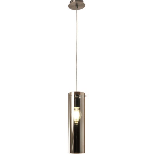 Pendellampe Syra Grau Metall 200 cm - Farbe: Nickel satiniert - Pendellampe