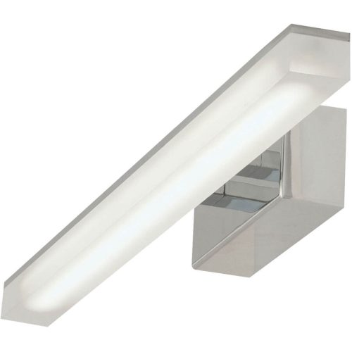 Wandlampe Serafina Grau Metall 46 cm 5.5 cm - Farbe: verchromt - LED - Lichtfarbe: Warmweiss - Wandlampe- LED Energiesparlampe