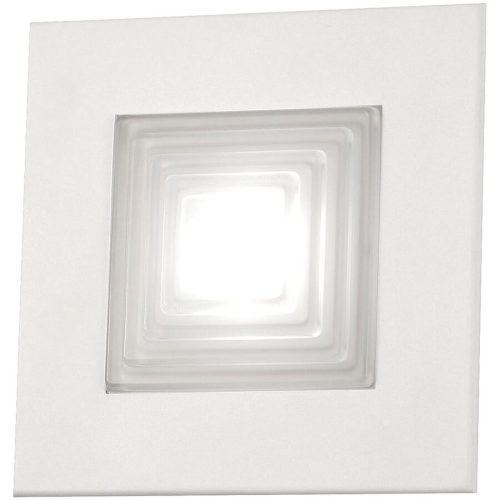Wandlampe Faras Weiss Metall 21 cm 21 cm - LED - Lichtfarbe: Warmweiss - Wandlampe- LED Energiesparlampe