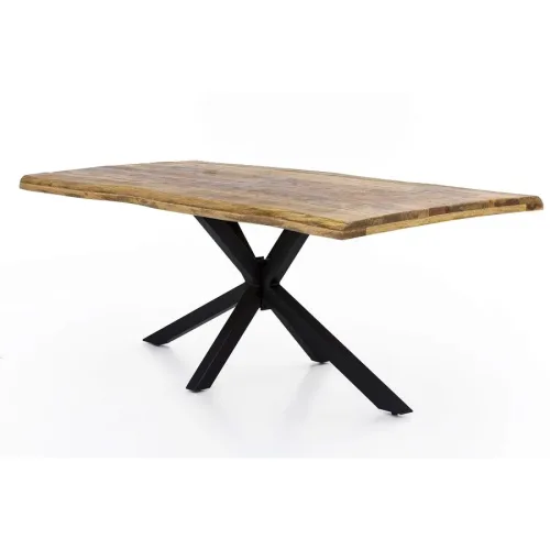 Esstisch Stella Braun Holz 200 cm - Farbe: natur - Material: Mango - Esstisch
