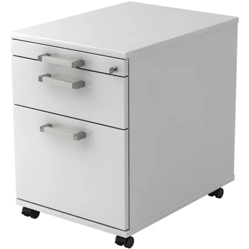 Hammerbacher, Hammerbacher Rollcontainer 58cm,1Schub,1HR, Schl.CE Weiss