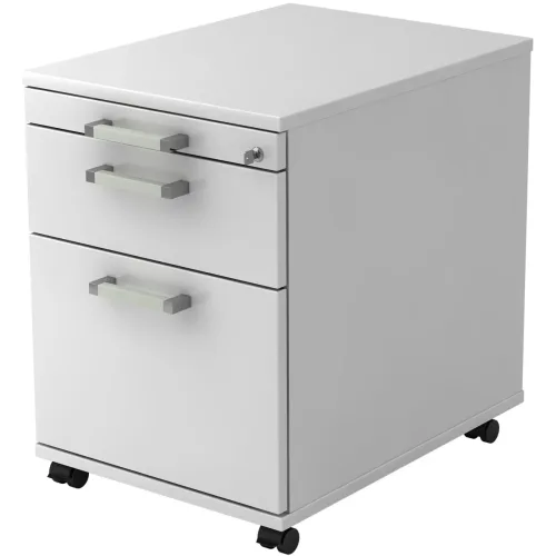 Hammerbacher, Hammerbacher Rollcontainer 58cm,1Schub,1HR, Schl.CE Weiss