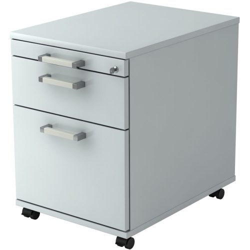 Rollcontainer Office Grau Holz 42.8 cm 59 cm 58 cm - Material: Holzwerkstoff - Rollcontainer