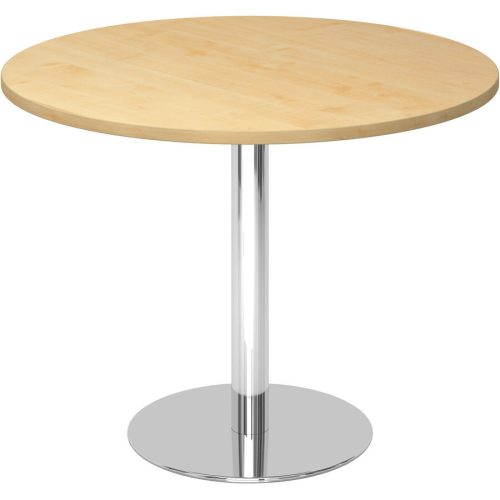 Hammerbacher, Besprechungstisch, Gestell verchromt, Ø 1.000 mm, Ahorn