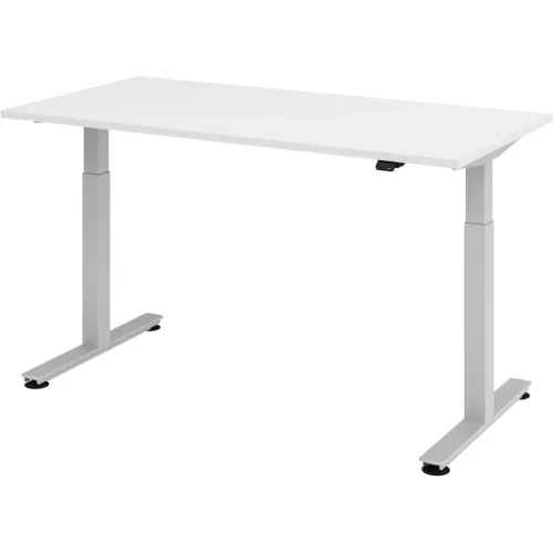 APOLLO, APOLLO B&uuml;rotisch ONE 160x80cm VXMST16/W/S weiss/silber, elektrisch