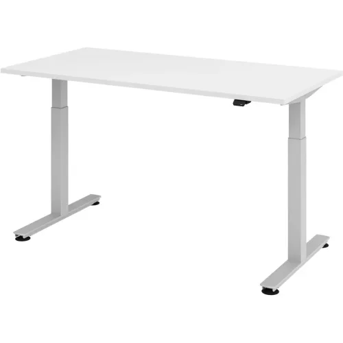 APOLLO, APOLLO B&uuml;rotisch ONE 160x80cm VXMST16/W/S weiss/silber, elektrisch