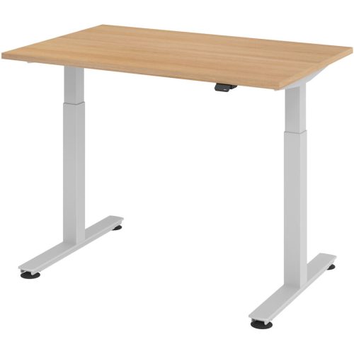 Schreibtisch Office Braun Holz 120 cm - Farbe: Eiche Dekor - Material: Holzwerkstoff - Schreibtisch