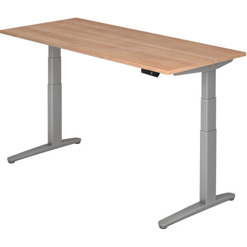 Schreibtisch Office Braun Holz 180 cm - Farbe: Nussbaum Dekor - Material: Holzwerkstoff - Schreibtisch
