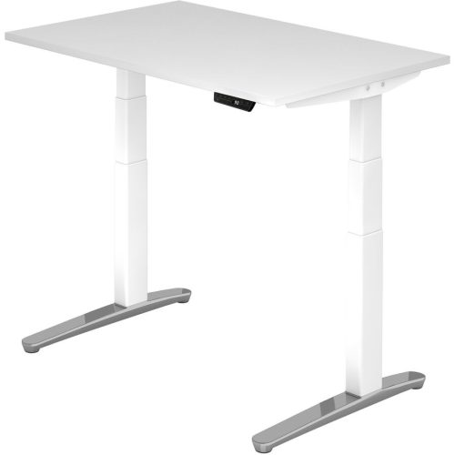 Schreibtisch Office Weiss Holz 120 cm - Material: Holzwerkstoff - Schreibtisch