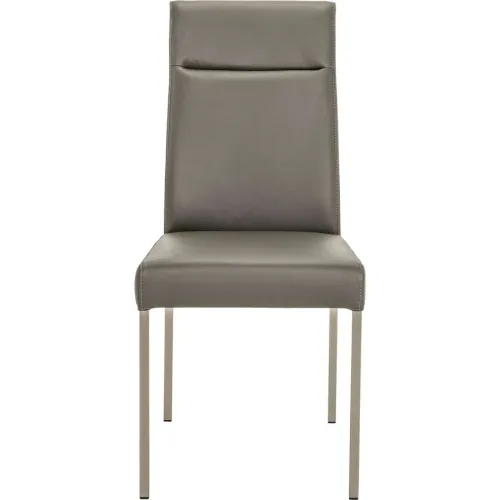Stuhl Nina Grau Leder 45.5 cm - Stuhl