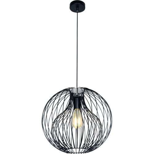 Pendellampe Amando Schwarz Metall 40 cm 120 cm - Pendellampe