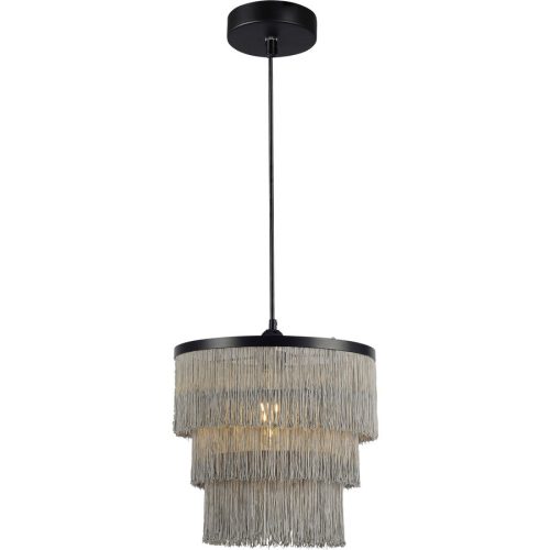 Pendellampe Charente Grau/Schwarz Metall 30 cm 124 cm - Pendellampe