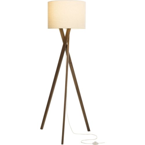 Stehlampe Paladina Beige Leinen 45 cm 160 cm - Stehlampe