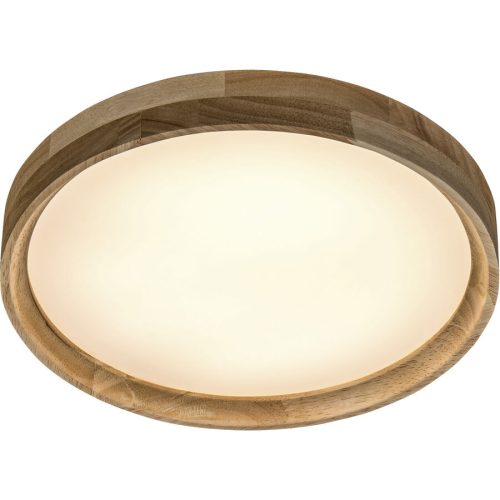 Deckenlampe Beatriz Braun Holz/Kunststoff 29 cm 8 cm - Farbe: natur - LED - Lichtfarbe: Warmweiss - Deckenlampe- LED Energiesparlampe