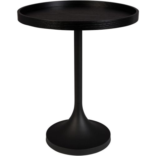 Zuiver Beistelltisch Jason Braun Holz 46 cm - Farbe: Eiche furniert - Material: Holzwerkstoff - Beistelltisch