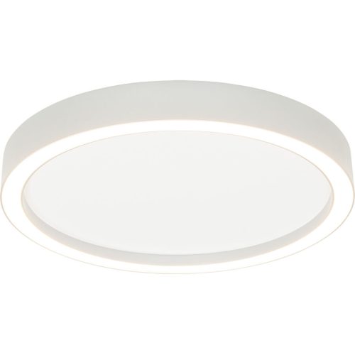 Bopp Deckenlampe Aura Weiss/Silber Aluminium 30 cm 30 cm - Farbe: Aluminium/Weiss - LED - Lichtfarbe: Extra warmweiss - Deckenlampe- LED