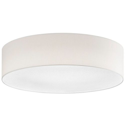 Deckenlampe Noah Beige Metall/Stoff 60 cm 16 cm - Farbe: creme - LED - Lichtfarbe: Neutralweiss - Material: Metall/ Stoff - Deckenlampe- LED