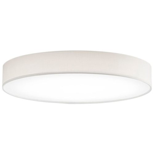Deckenlampe Noad Beige Metall/Stoff 60 cm 10 cm - Farbe: creme - LED - Lichtfarbe: Warmweiss - Material: Metall/ Stoff - Deckenlampe- LED