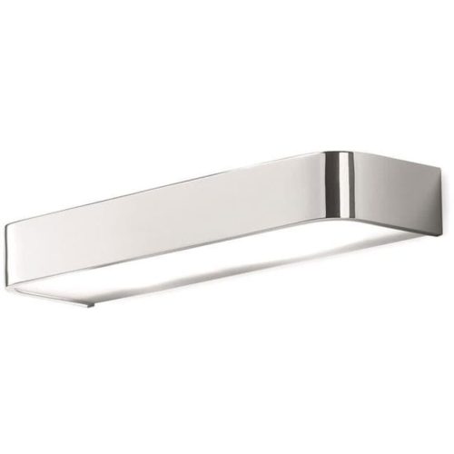 Wandlampe Enoch Grau Metall 60 cm 4.5 cm - Farbe: chrom - LED - Wandlampe- LED Energiesparlampe