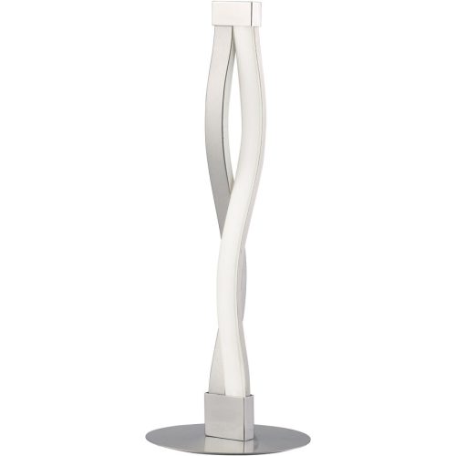Tischlampe Kaleb Silber/Grau 15 cm 39.7 cm - Farbe: Silber/chrom - LED - Material: Metall/Aluminium/Acrylglas - Tischlampe- LED Energiesparlampe