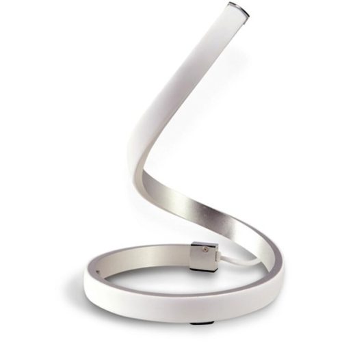 Tischlampe Gisela Silber Aluminium 18 cm 28 cm - LED - Tischlampe- LED Energiesparlampe