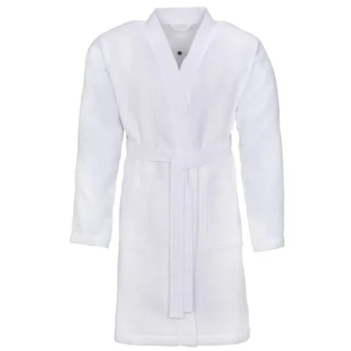 Bademantel Rom XXL Weiss Baumwolle XXL - Bademantel