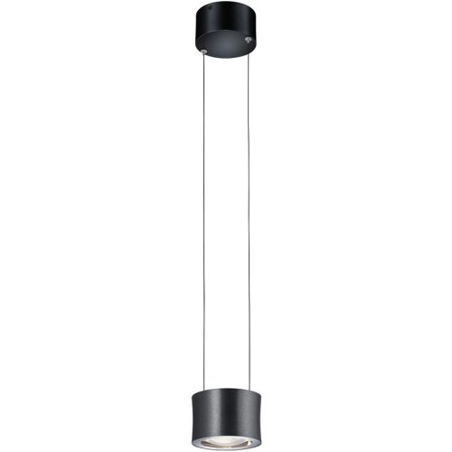 Designer-Pendellampe Bankamp Impulse anthrazit 1-flammig - Farbe: anthrazit eloxiert - LED - Lichtfarbe: Extra warmweiss - Material: Metall -