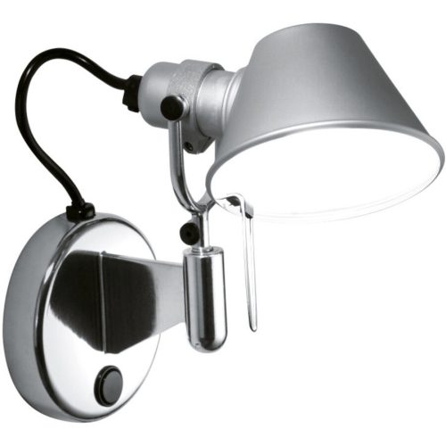 Designer-Wandlampe Artemide Tolomeo Micro - Farbe: alufarbig - LED - Lichtfarbe: Extra warmweiss - Material: Aluminium - Designer-Wandlampe- LED