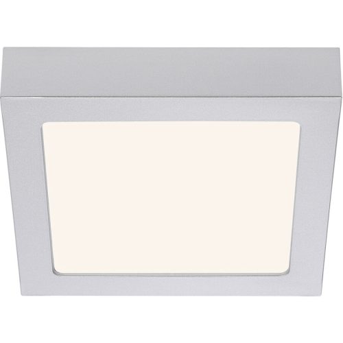 Deckenlampe Cissione Grau Kunststoff/Metall 17 cm 3 cm - Farbe: chrom matt - LED - Lichtfarbe: Warmweiss - Material: Metall/Kunststoff - Deckenlampe-