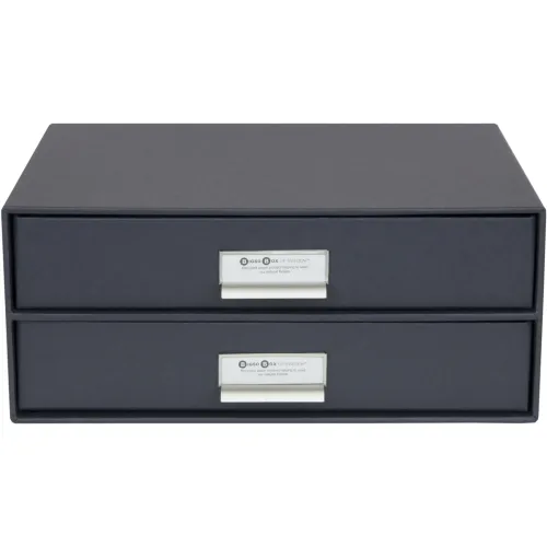 Bigso Box of Sweden, BIGSO BOX OF SWEDEN Schubladenbo 15752000 Birger 2 Schubl. d.grau