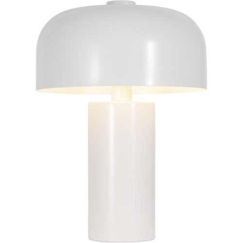 Tischlampe Cadiz Weiss Metall 27 cm 36 cm - Tischlampe