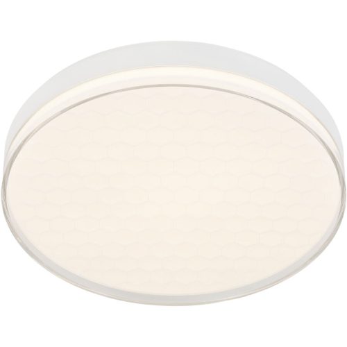 Deckenlampe Ria Weiss Kunststoff 48 cm 9 cm - LED - Lichtfarbe: Warmweiss - Material: Acryl - Deckenlampe- LED Energiesparlampe