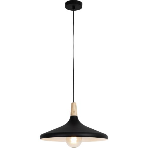 Pendellampe Hino Schwarz/Braun Holz/Metall 39 cm 120 cm - Pendellampe