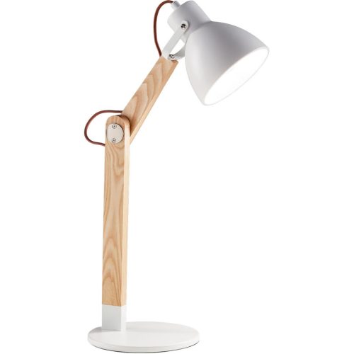 Tischlampe Esra Weiss Holz/Metall 41 cm 73 cm - Tischlampe