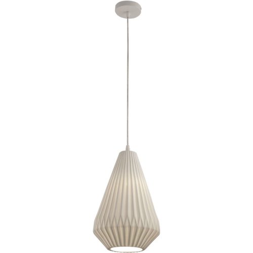 Pendellampe Albina Weiss Metall 34 cm - Pendellampe