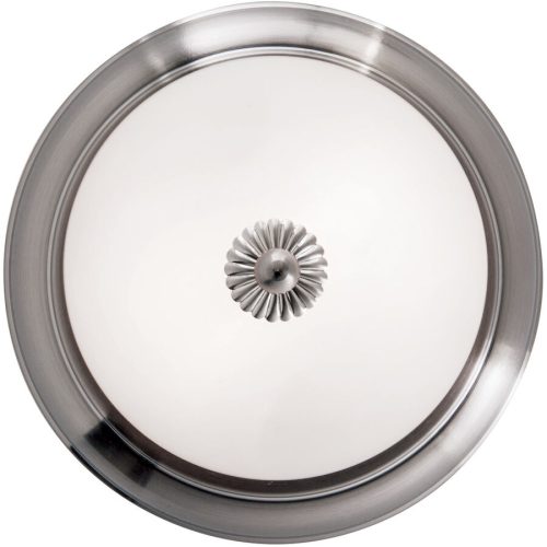 Briamond Deckenlampe Empire Grau Glas/Messing 26 cm 11 cm - Farbe: chrom - Material: Messing/Glas - Deckenlampe