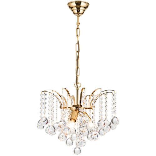 Briamond Pendellampe Sheraton Gold Kristall/Messing 42 cm 35 cm - Material: Messing/Kristall - Pendellampe