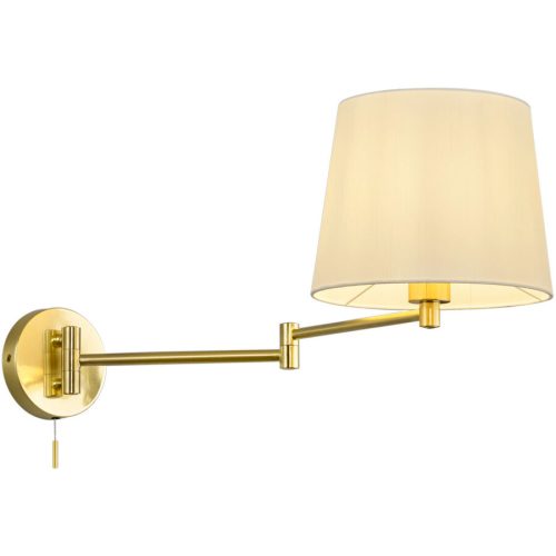 Wandlampe Testa Metall 25.5 cm 32.5 cm - Farbe: messing matt - Wandlampe