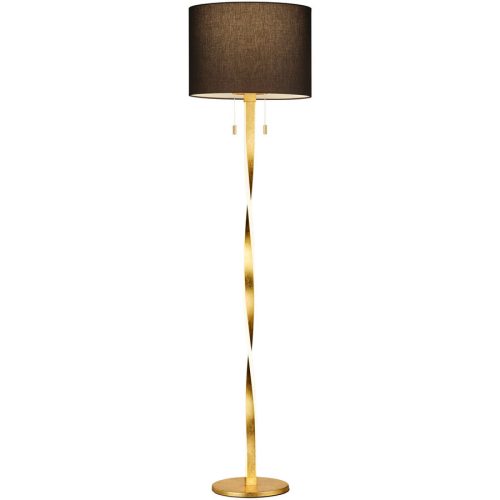 Stehlampe Sanin Gold Metall 40 cm 160.5 cm - Farbe: goldfarben - Lichtfarbe: Warmweiss - Stehlampe