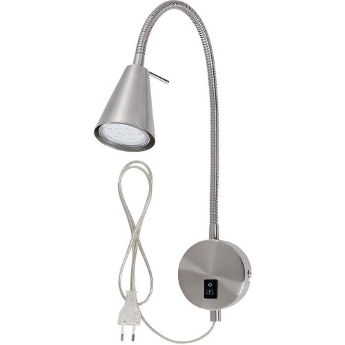 Wandlampe Conico Silber Metall 8 cm 45 cm - LED - Lichtfarbe: Warmweiss - Wandlampe- LED Energiesparlampe