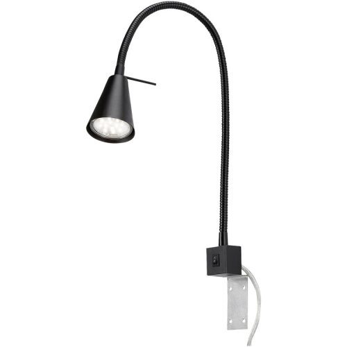 Wandlampe Boxwall Schwarz Metall 40 cm - LED - Lichtfarbe: Warmweiss - Wandlampe- LED Energiesparlampe