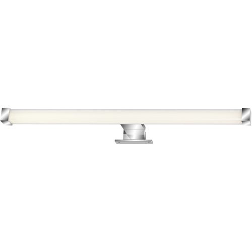 Badlampe Splash Silber/Weiss Kunststoff/Metall 53 cm 4 cm - LED - Lichtfarbe: Helles Neutralweiss - Badlampe- LED Energiesparlampe