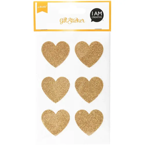Neutral, NEUTRAL Sticker, Herz gold, MAA4087.52 4 Bl., Set II