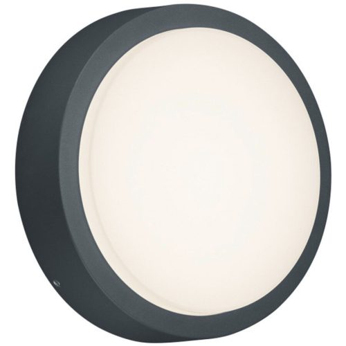 Deckenlampe aussen Rotaile Grau Aluminium 20 cm 5.5 cm - Farbe: anthrazit - LED - Lichtfarbe: Warmweiss - Material: Aluguss - Deckenlampe aussen- LED