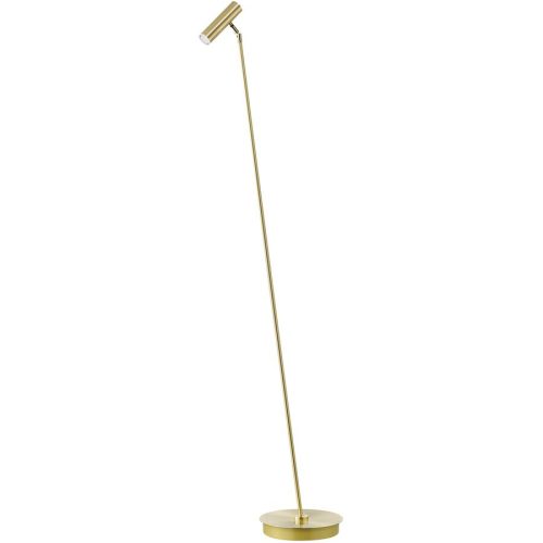 Leselampe Tom Gold Messing 140 cm - Farbe: messing matt - LED - Lichtfarbe: Extra warmweiss - Leselampe- LED Energiesparlampe