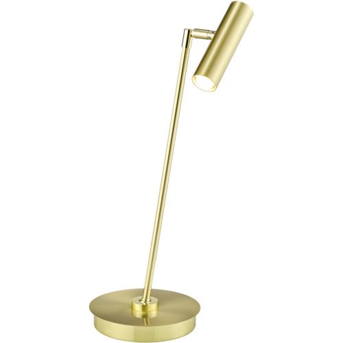 Tischlampe Tom Gold Messing 16 cm 50 cm - LED - Lichtfarbe: Extra warmweiss - Tischlampe- LED Energiesparlampe