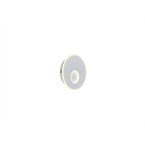 Wandlampe Mars Weiss Metall 18 cm 4 cm - LED - Lichtfarbe: Extra warmweiss - Wandlampe- LED Energiesparlampe