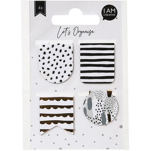 I am Creative, I AM CREATIVE Buchzeichen Let`s Organize MAA4035.04 magnetisch, 4 assortiert