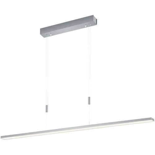 Bopp Pendellampe Baseline Silber Aluminium 5.5 cm 160 cm - Farbe: Aluminium geschliffen - LED - Lichtfarbe: Extra warmweiss - Helles Neutralweiss -